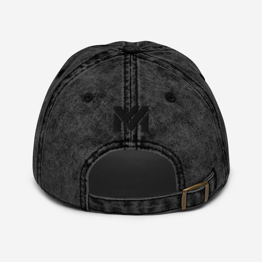 Dos de la casquette Vintage Spirit noire avec logo MA noir brodé centré au-dessus de la sangle – Collection Détail & Élégance.