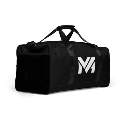Sac de sport Bold Move noir Mindset Ambition, logo blanc bien visible, conception résistante et fonctionnelle, parfait pour la salle ou les déplacements – Mindset Ambition