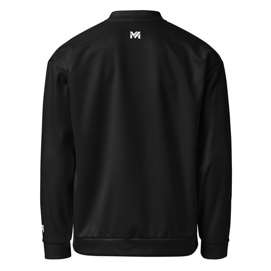 Veste de sport Momentum Mindset Ambition, noire, vue de dos avec logo blanc centré en haut du dos.