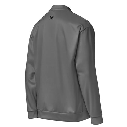 Veste Momentum grise Mindset Ambition, logo noir centré en haut du dos, coupe fluide et confortable adaptée à l’entraînement et à la vie quotidienne – Mindset Ambition