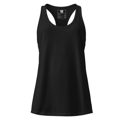Débardeur femme Grace Mindset Ambition, noir, vue de face sans logo visible, coupe ajustée et minimaliste.