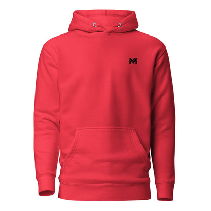 Hoodie BLACK PANTHER rouge logo noir face et visuel coloré dos Mindset Ambition