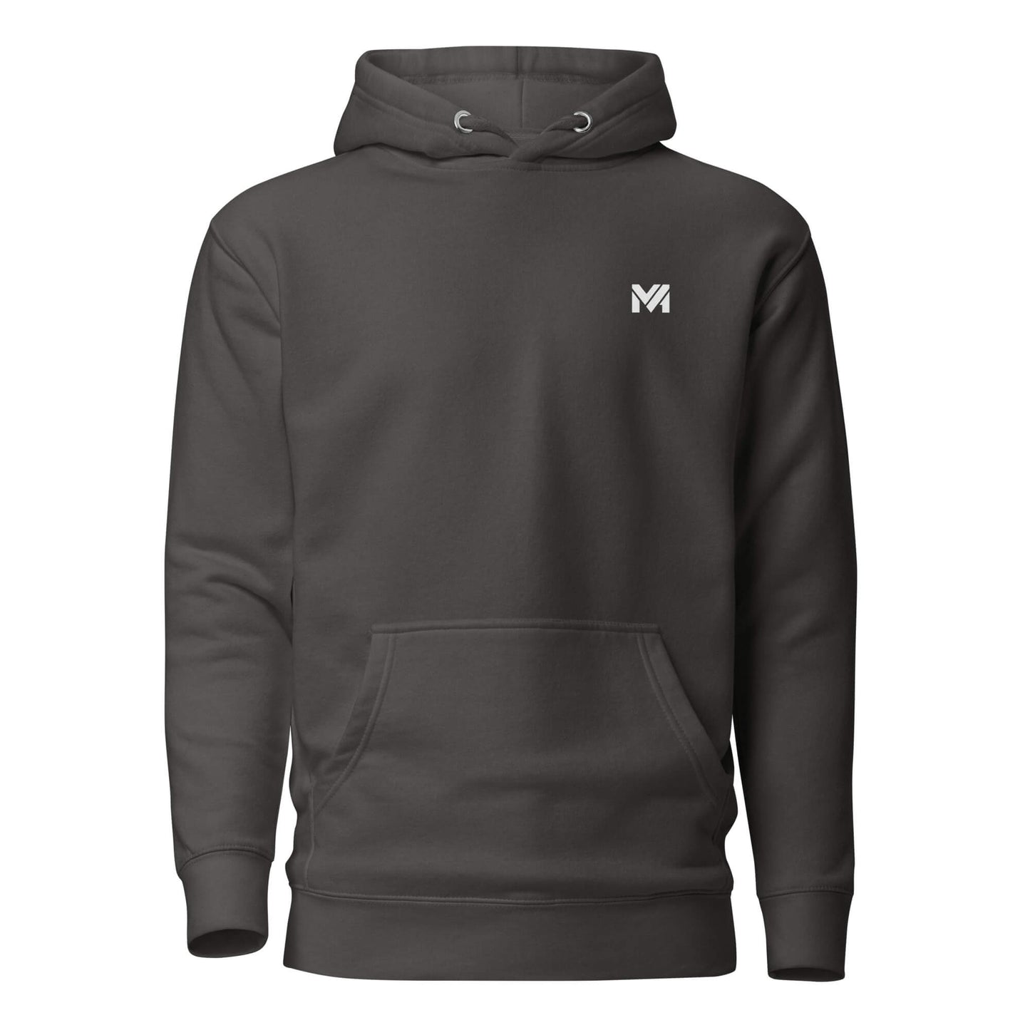 Hoodie INSANE GAME MODE gris anthracite logo blanc face et visuel coloré dos Mindset Ambition