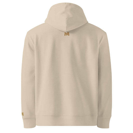 Hoodie Mindset Ambition sable logo doré sous le col dos Mindset Ambition