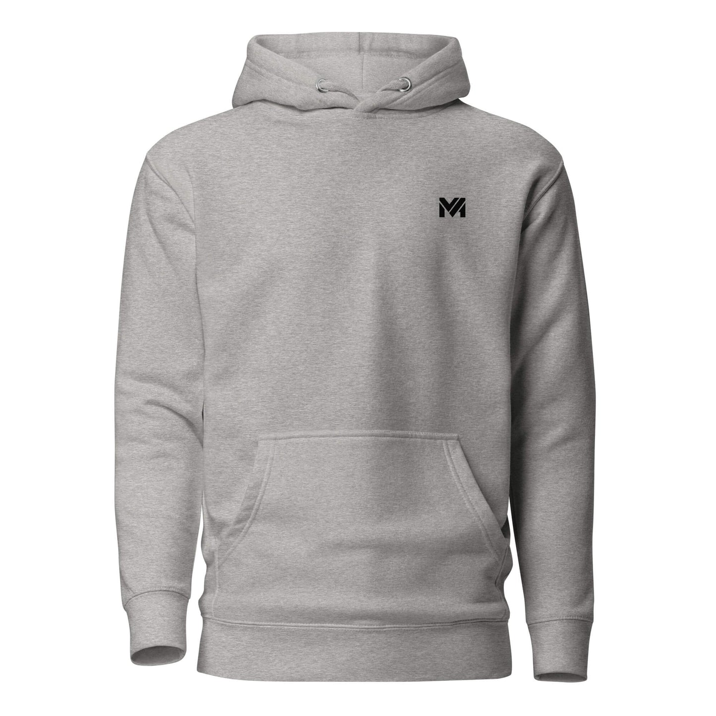 Hoodie XP MODE gris chiné logo noir face et visuel coloré dos Mindset Ambition