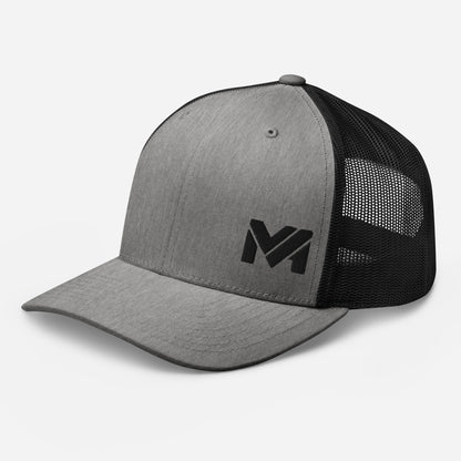 Casquette High Focus gris chiné Mindset Ambition, logo brodé noir sur l’avant gauche, design moderne et texture raffinée
