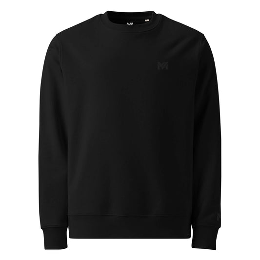 Sweat noir Mindset Ambition avec logo brodé noir sur la poitrine gauche, coupe sobre et minimaliste.