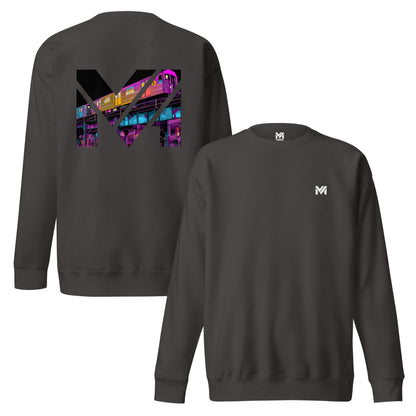 Sweat NO DETOURS gris anthracite logo blanc face et visuel coloré dos Mindset Ambition