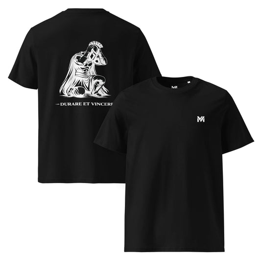 T-shirt Durare et Vincere noir logo blanc face et visuel blanc dos Mindset Ambition