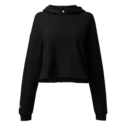 Sweat crop-top femme Fearless Mindset Ambition, noir, vue avant, coupe ample et féminine, style urbain et épuré, finition premium – Mindset Ambition